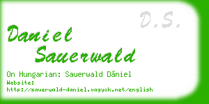 daniel sauerwald business card